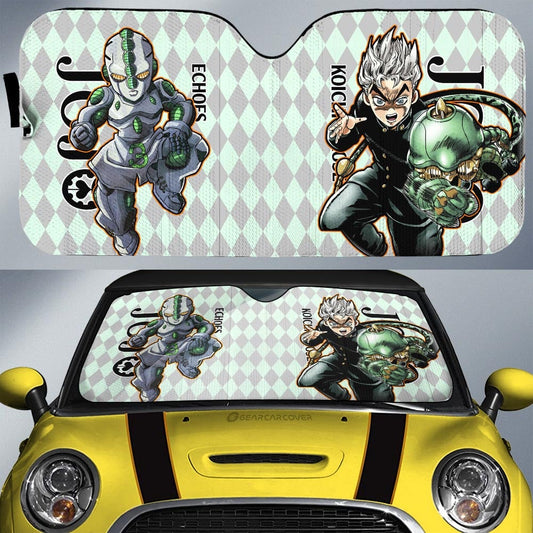 Koichi Hirose Car Sunshade Custom -Bizarre-Adventure - Gearcarcover - 1