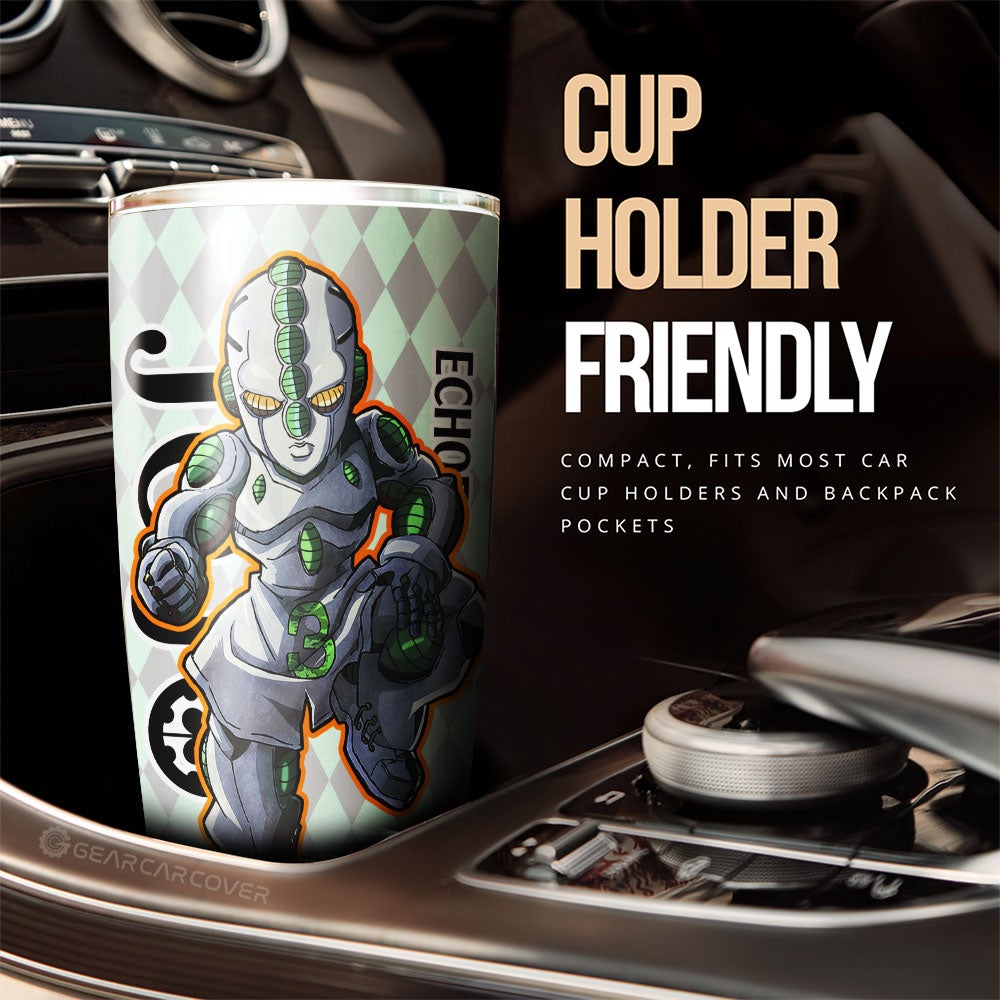 Koichi Hirose Tumbler Cup Custom -Bizarre-Adventure - Gearcarcover - 3