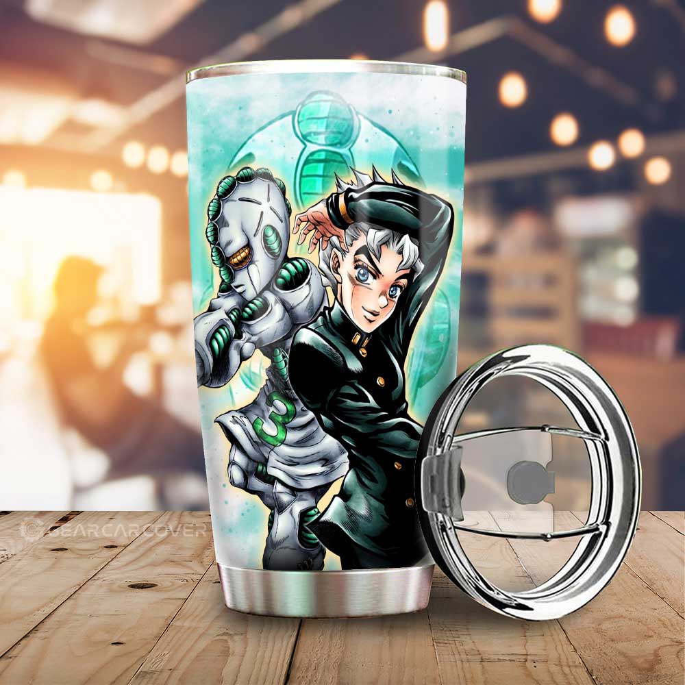 Koichi Hirose Tumbler Cup Custom Bizarre Adventures - Gearcarcover - 1