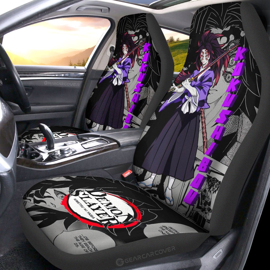 Kokushibou Car Seat Covers Custom Mix Mangas - Gearcarcover - 2