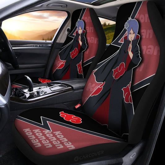 Konan Akatsuki Car Seat Covers Custom Anime Car Accessories For Fan - Gearcarcover - 2