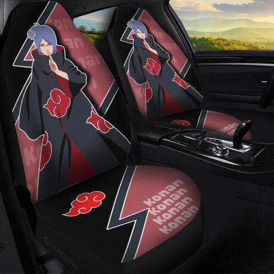 Konan Akatsuki Car Seat Covers Custom Anime Car Accessories For Fan - Gearcarcover - 1