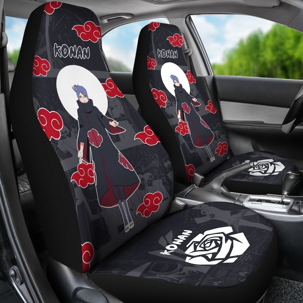 Konan Akatsuki Car Seat Covers Custom Anime Car Accessories - Gearcarcover - 3