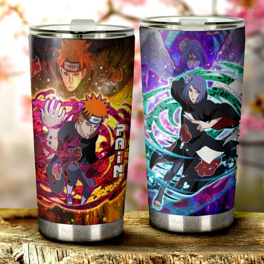 Konan And Pain Tumbler Cup Custom Characters Car Interior Accessories - Gearcarcover - 2
