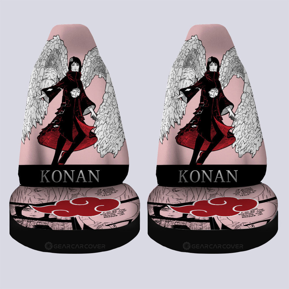 Konan Car Seat Covers Custom Anime Car Accessories Manga Color Style - Gearcarcover - 4