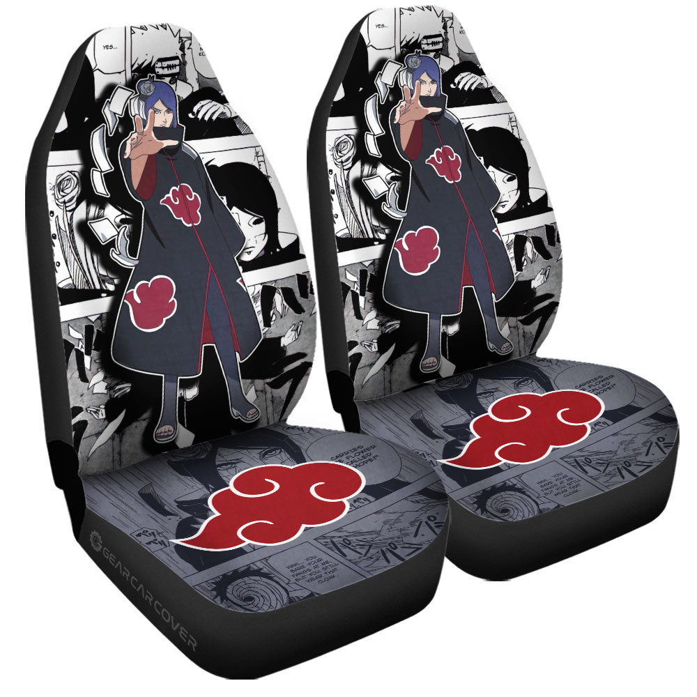 Konan Car Seat Covers Custom Anime Car Accessories Mix Manga - Gearcarcover - 3