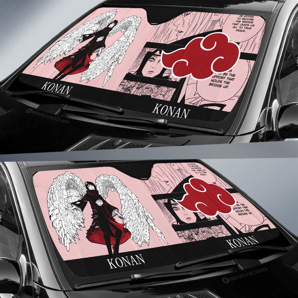 Konan Car Sunshade Custom Anime Car Accessories Manga Color Style - Gearcarcover - 2