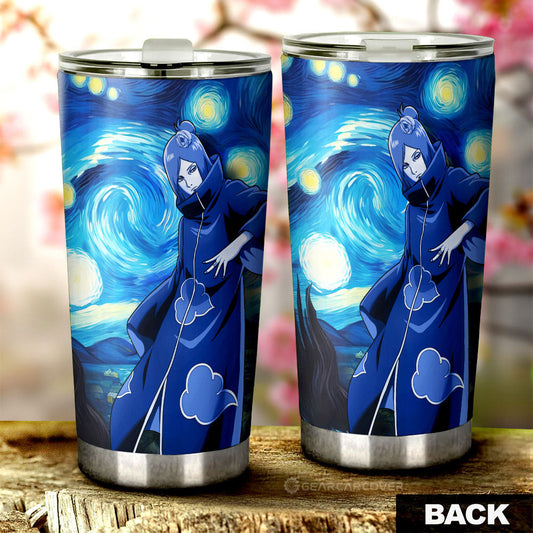 Konan Tumbler Cup Custom Starry Night Styles - Gearcarcover - 2