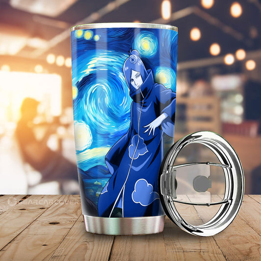 Konan Tumbler Cup Custom Starry Night Styles - Gearcarcover - 1