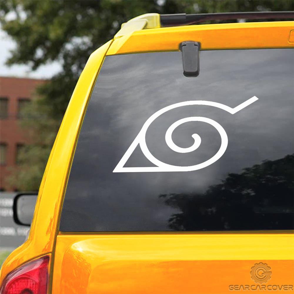 Konoha Symbol Car Sticker Custom Anime Car Accessories - Gearcarcover - 3