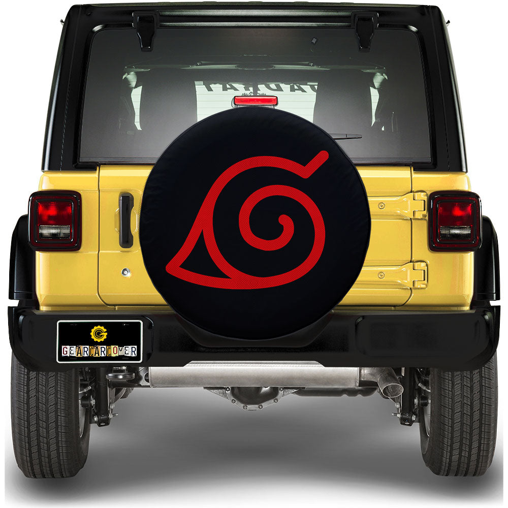 Konoha Symbol Spare Tire Covers Custom Anime Car Accessories - Gearcarcover - 1