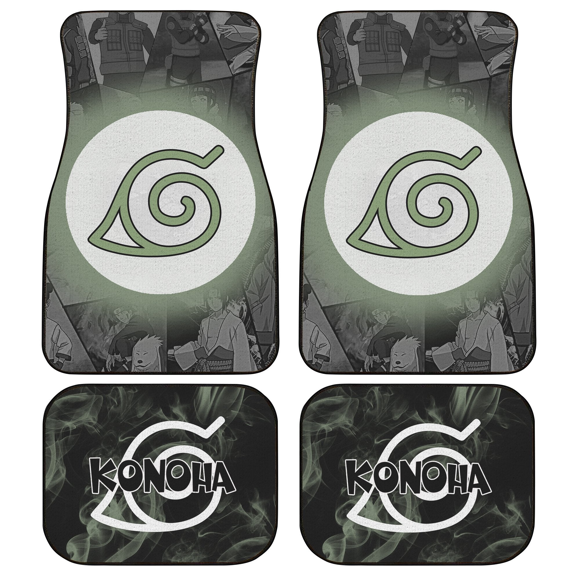 Konohagakure Car Floor Mats Custom Anime Konoha Car Accessories - Gearcarcover - 1