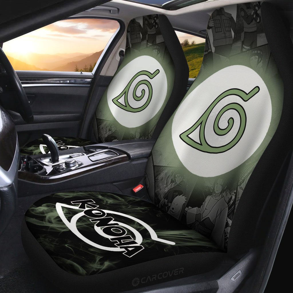 Konohagakure Car Seat Covers Custom Anime Konoha Car Accessories - Gearcarcover - 2