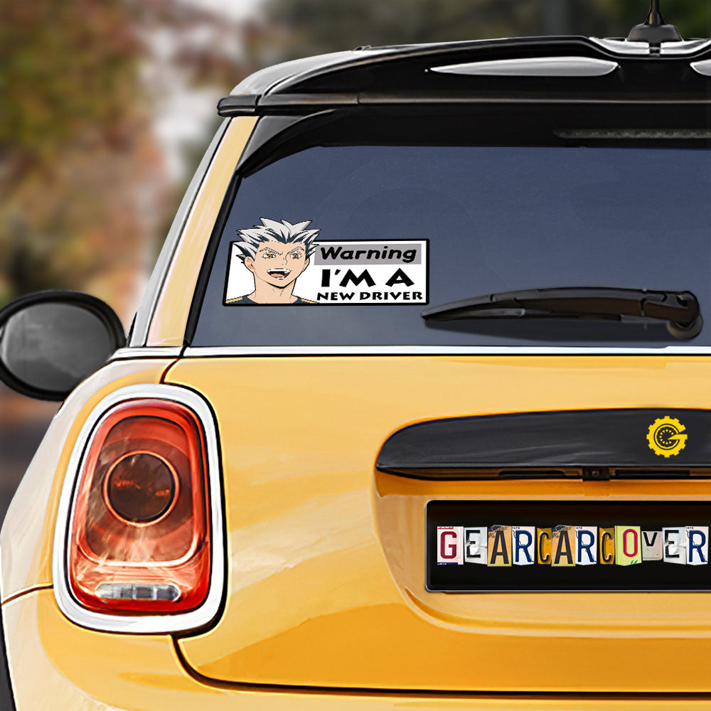 Kotaro Bokuto Warning New Driver Car Sticker Custom Car Accessories - Gearcarcover - 1