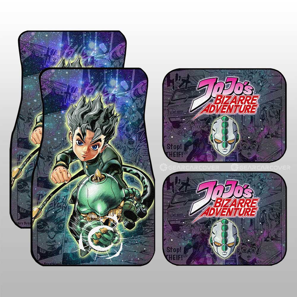 Kouichi Hirose Car Floor Mats Custom Galaxy Style JJBA Car Accessories - Gearcarcover - 1