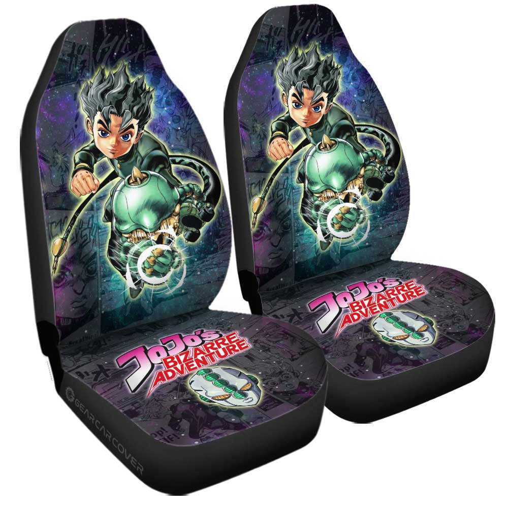 Kouichi Hirose Car Seat Covers Custom Galaxy Style JJBA Car Accessories - Gearcarcover - 3