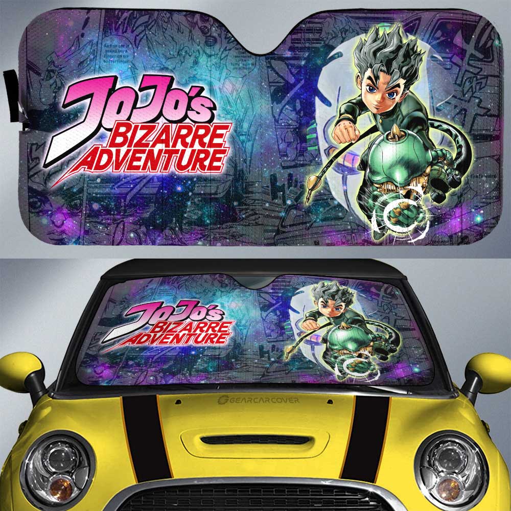 Kouichi Hirose Car Sunshade Custom JJBA Car Accessories Galaxy Style - Gearcarcover - 1
