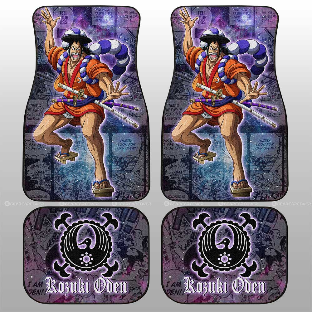 Kozuki Oden Car Floor Mats Custom Car Accessories Manga Galaxy Style - Gearcarcover - 2