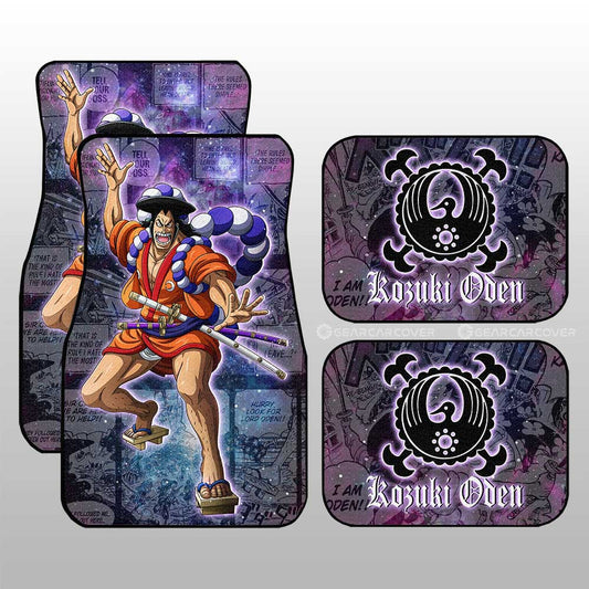 Kozuki Oden Car Floor Mats Custom Car Accessories Manga Galaxy Style - Gearcarcover - 1