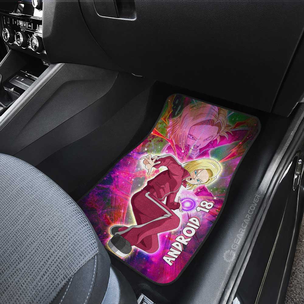 Krillin And Android 18 Car Floor Mats Custom Car Accessories - Gearcarcover - 3