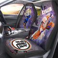 Krillin And Android 18 Car Seat Covers Custom Galaxy Style Car Accessories - Gearcarcover - 2