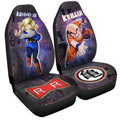 Krillin And Android 18 Car Seat Covers Custom Galaxy Style Dragon Ball Anime Car Accessories - Gearcarcover - 3