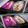 Krillin And Android 18 Car Sunshade Custom Car Accessories - Gearcarcover - 2