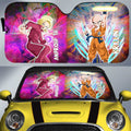 Krillin And Android 18 Car Sunshade Custom Car Accessories - Gearcarcover - 1