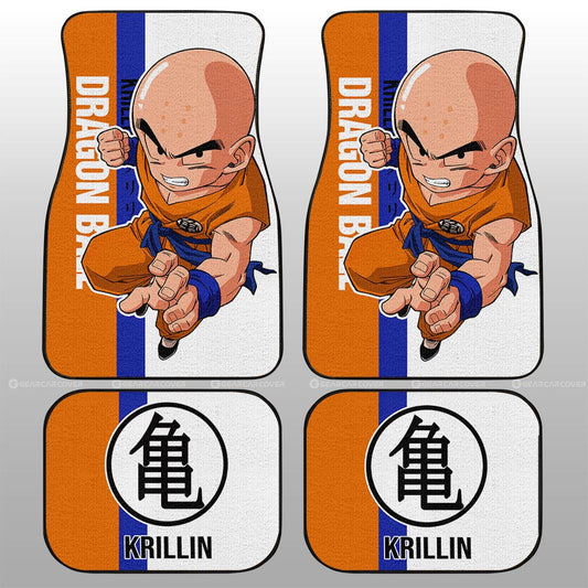 Krillin Car Floor Mats Custom Car Accessories For Fans - Gearcarcover - 2