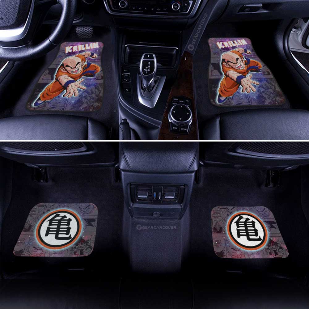 Krillin Car Floor Mats Custom Car Accessories Manga Galaxy Style - Gearcarcover - 3