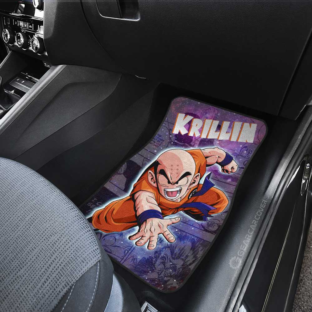 Krillin Car Floor Mats Custom Car Accessories Manga Galaxy Style - Gearcarcover - 4