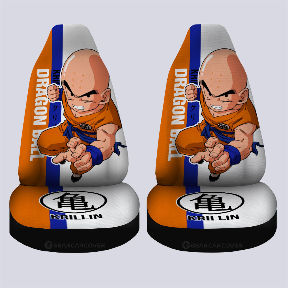 Krillin Car Seat Covers Custom Car Accessories For Fans - Gearcarcover - 4