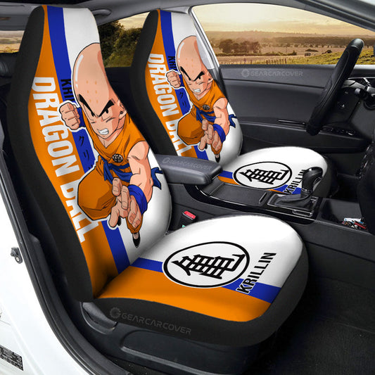 Krillin Car Seat Covers Custom Car Accessories For Fans - Gearcarcover - 1