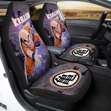 Krillin Car Seat Covers Custom Car Accessories Manga Galaxy Style - Gearcarcover - 1