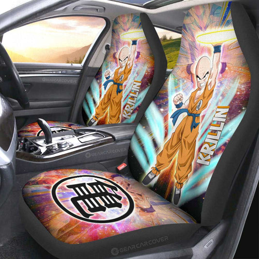 Krillin Car Seat Covers Custom Characters Dragon Ball Car Accessories - Gearcarcover - 1