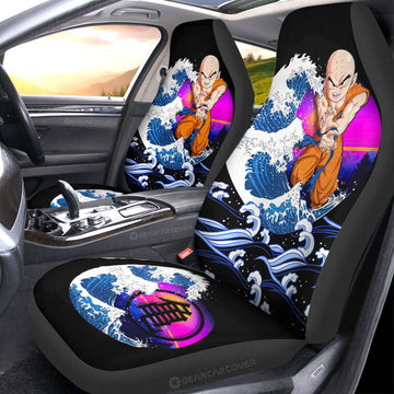 Krillin Car Seat Covers Custom Dragon Ball Car Interior Accessories - Gearcarcover - 1