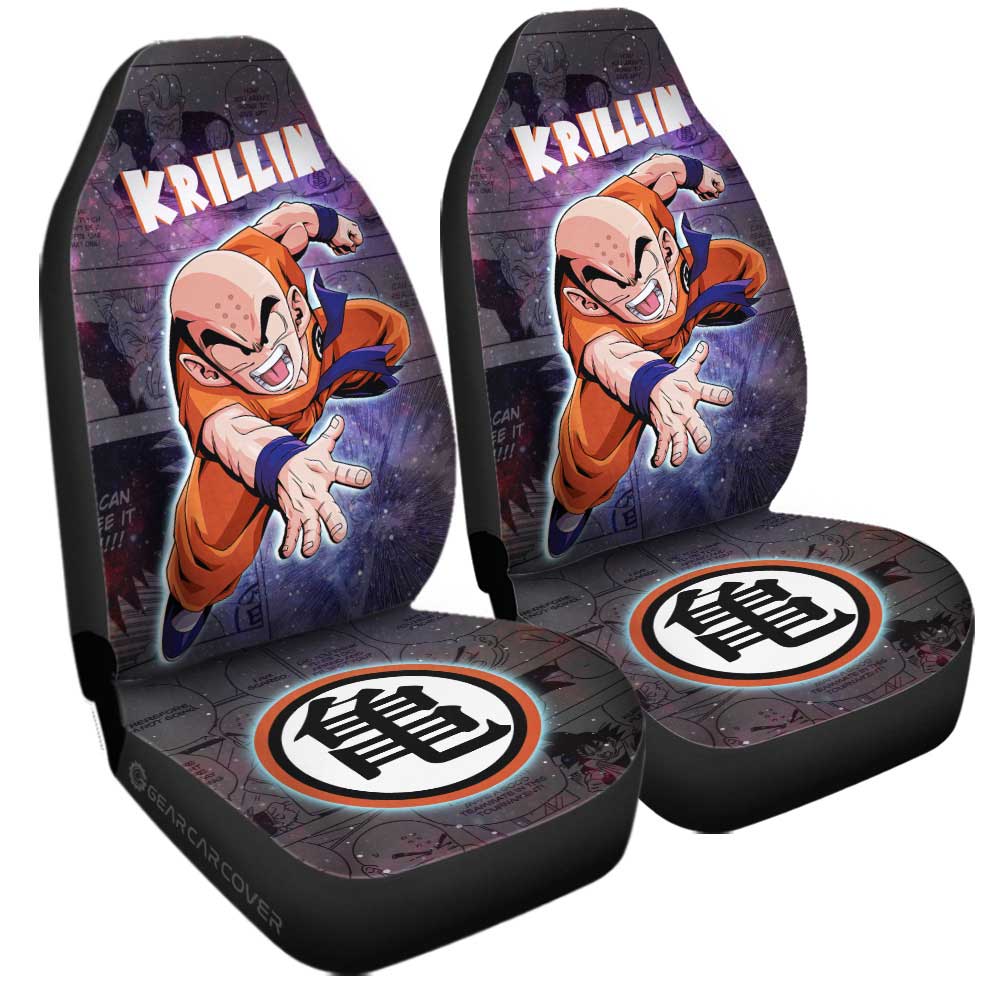 Krillin Car Seat Covers Custom Galaxy Style Car Accessories - Gearcarcover - 3