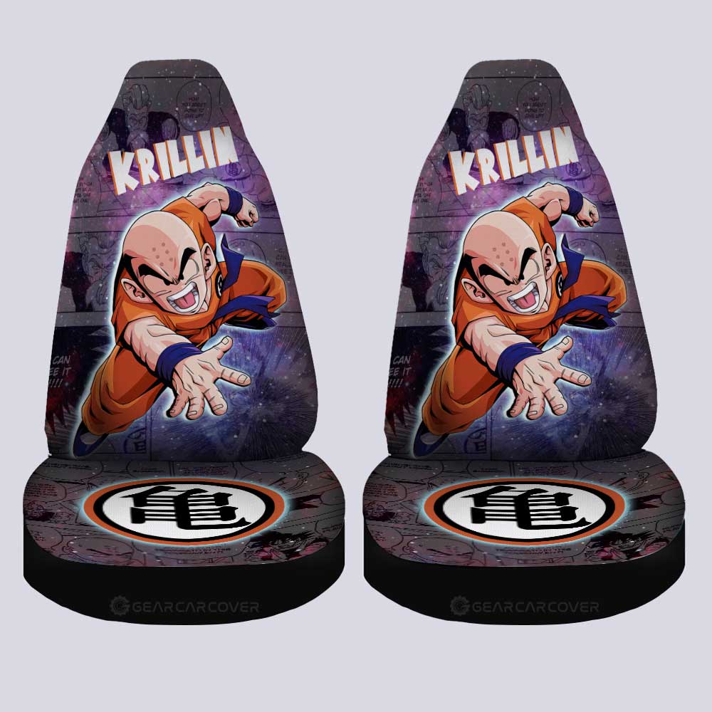Krillin Car Seat Covers Custom Galaxy Style Car Accessories - Gearcarcover - 4