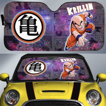 Krillin Car Sunshade Custom Car Accessories Manga Galaxy Style - Gearcarcover - 1