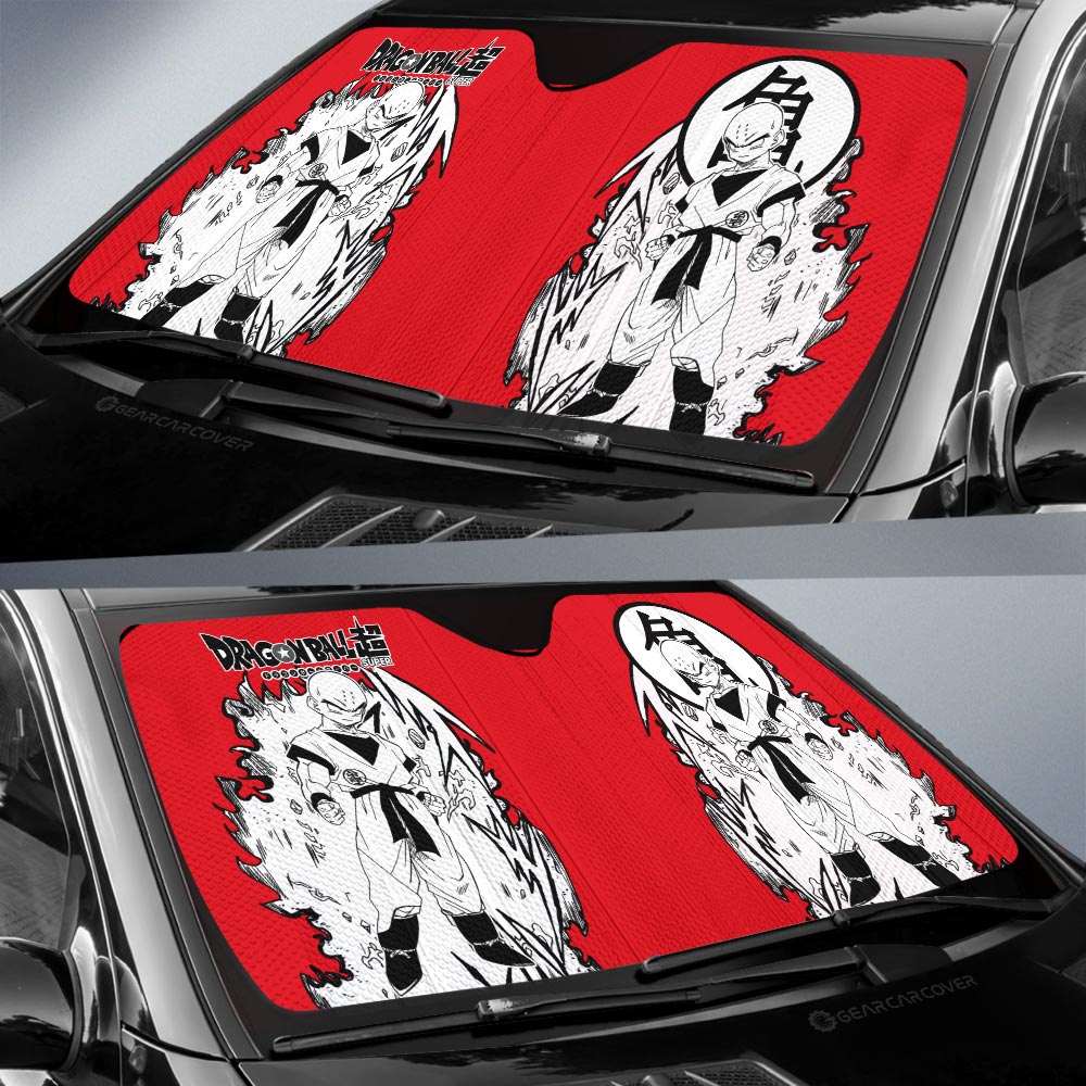 Krillin Car Sunshade Custom Car Accessories Manga Style For Fans - Gearcarcover - 2