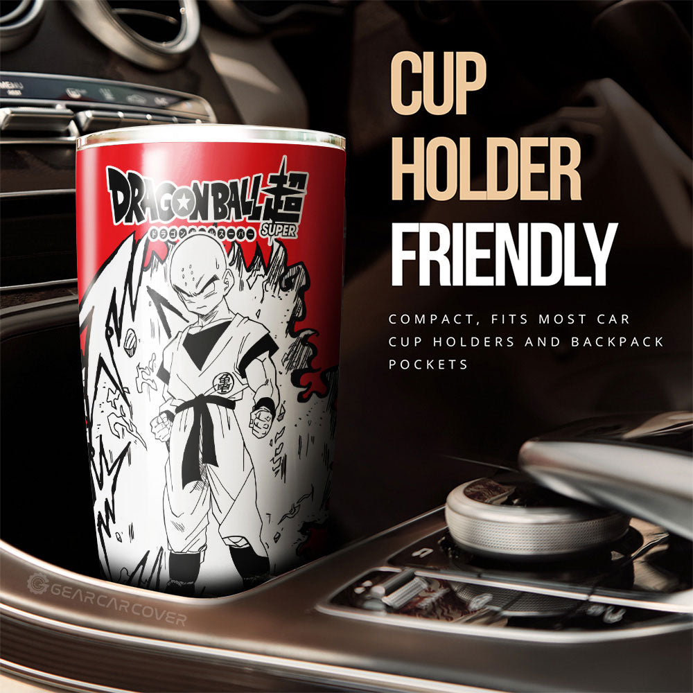 Krillin Tumbler Cup Custom Car Accessories Manga Style For Fans - Gearcarcover - 2