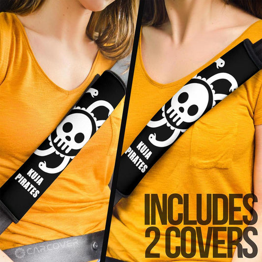 Kuja Pirates Flag Seat Belt Covers Custom Car Accessories - Gearcarcover - 2