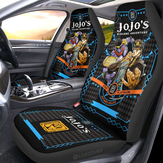 Kujo Jotaro Car Seat Covers Custom Anime JoJo's Bizarre Adventure Car Accessories - Gearcarcover - 2