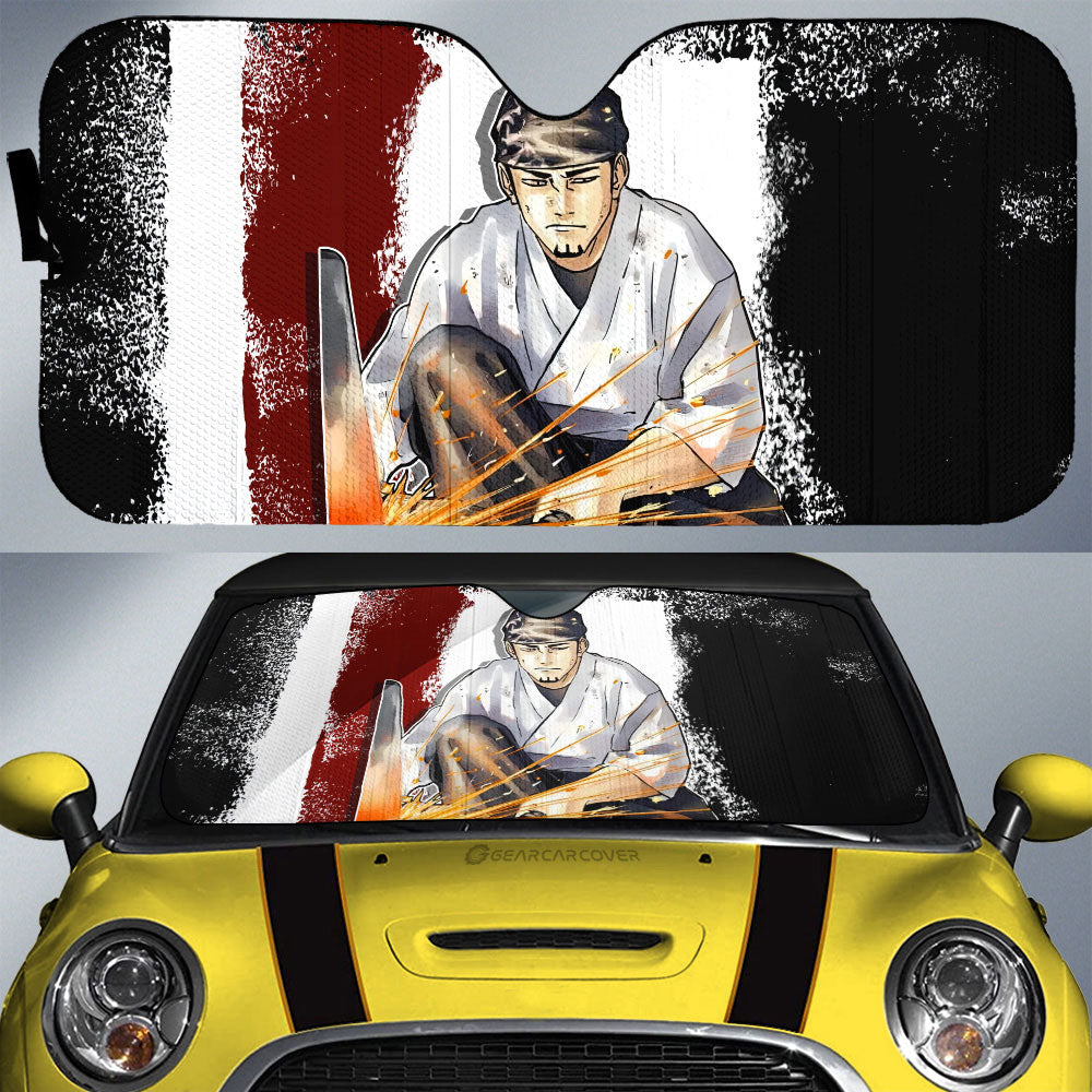 Kunishige Rokuhira Car Sunshade Custom Kagurabachi Car Accessories - Gearcarcover - 1