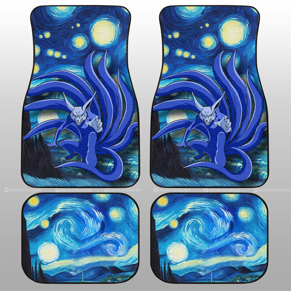 Kurama Car Floor Mats Custom Starry Night Styles - Gearcarcover - 1