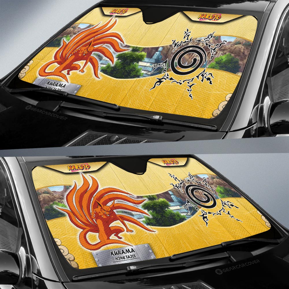 Kurama Car Sunshade Custom Anime Car Interior Accessories - Gearcarcover - 3