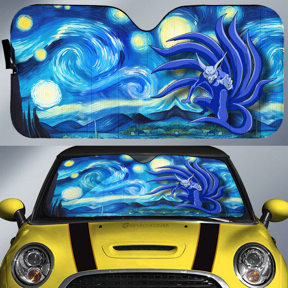 Kurama Car Sunshade Custom Starry Night Styles - Gearcarcover - 1