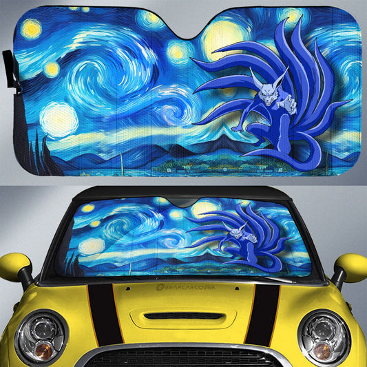 Kurama Car Sunshade Custom Starry Night Styles - Gearcarcover - 1