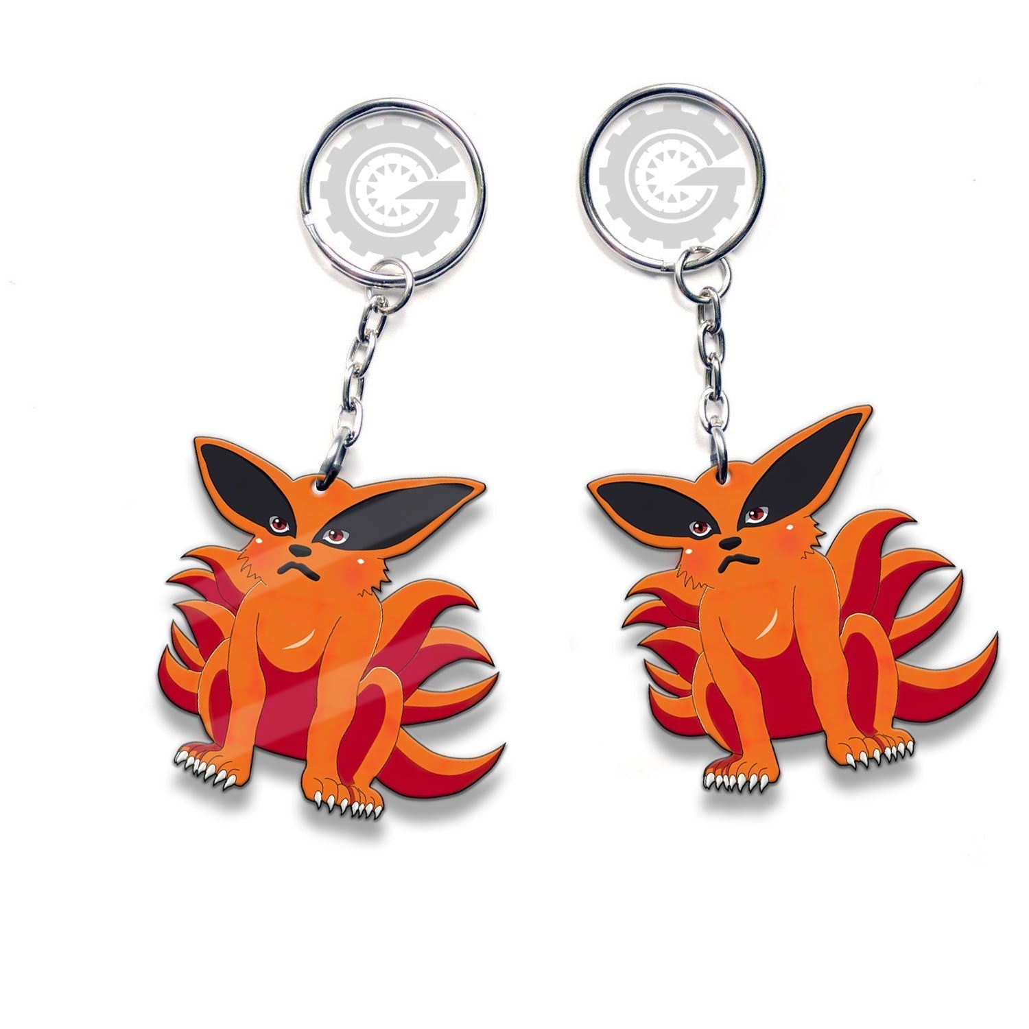 Kurama Keychains Custom Anime Car Accessories - Gearcarcover - 3