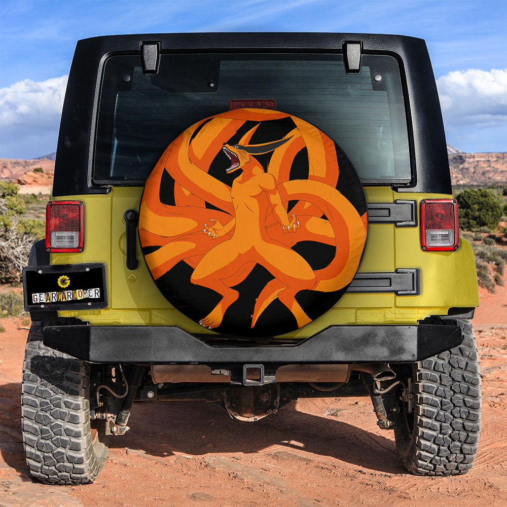 Kurama Spare Tire Covers Custom For Anime Fans - Gearcarcover - 3